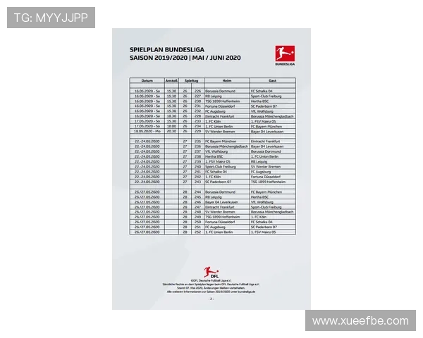 德甲最新赛事动态全面解析与赛程精彩回顾
